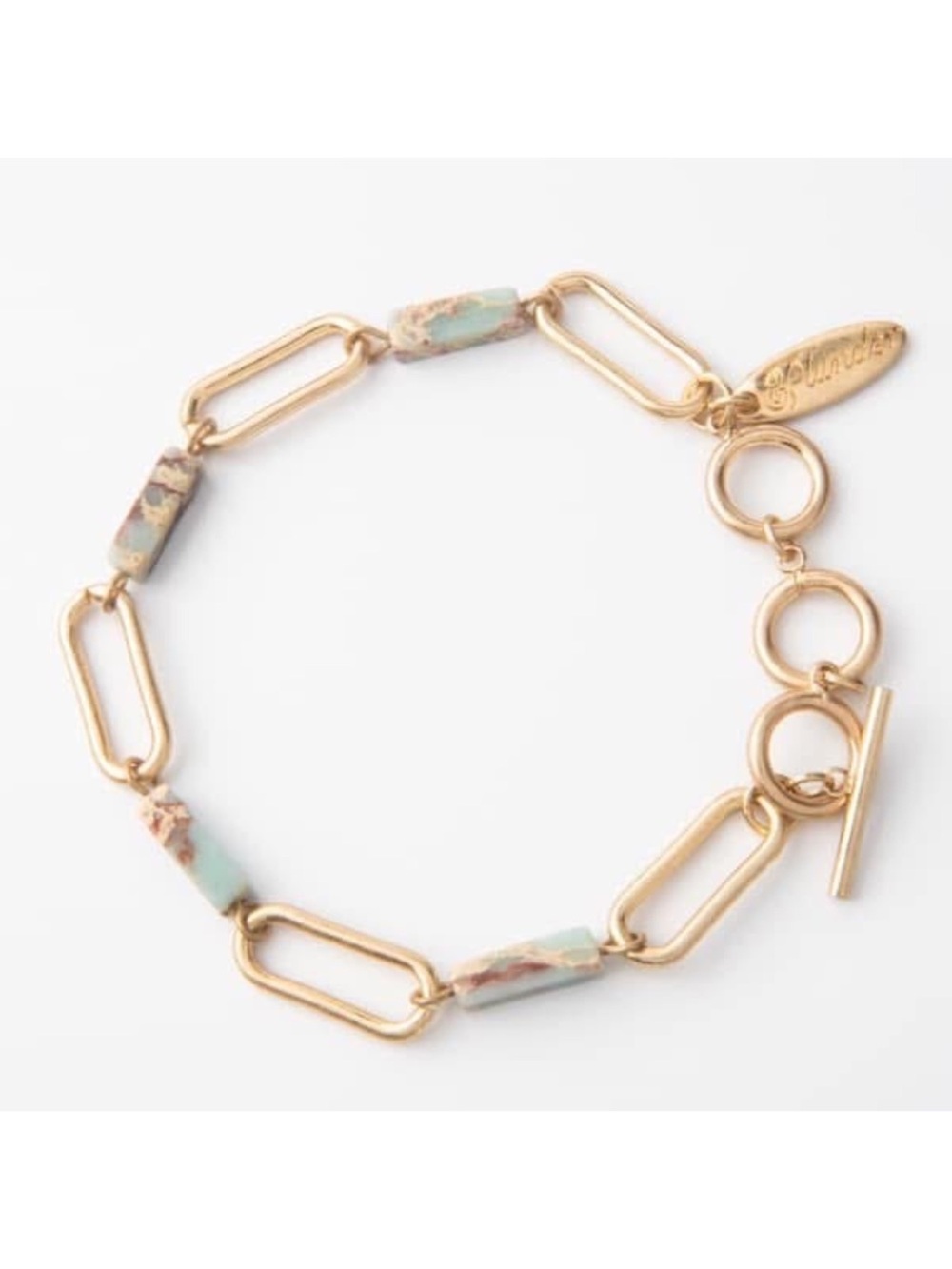NEW Dior Bracelet Plunder Gold & Marbled Beads